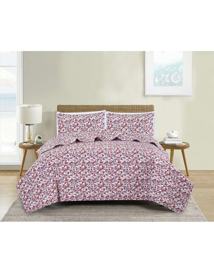 Comforters & Quilts * | Melange Vintage Floral Quilt Set Home Comforters & Quilts