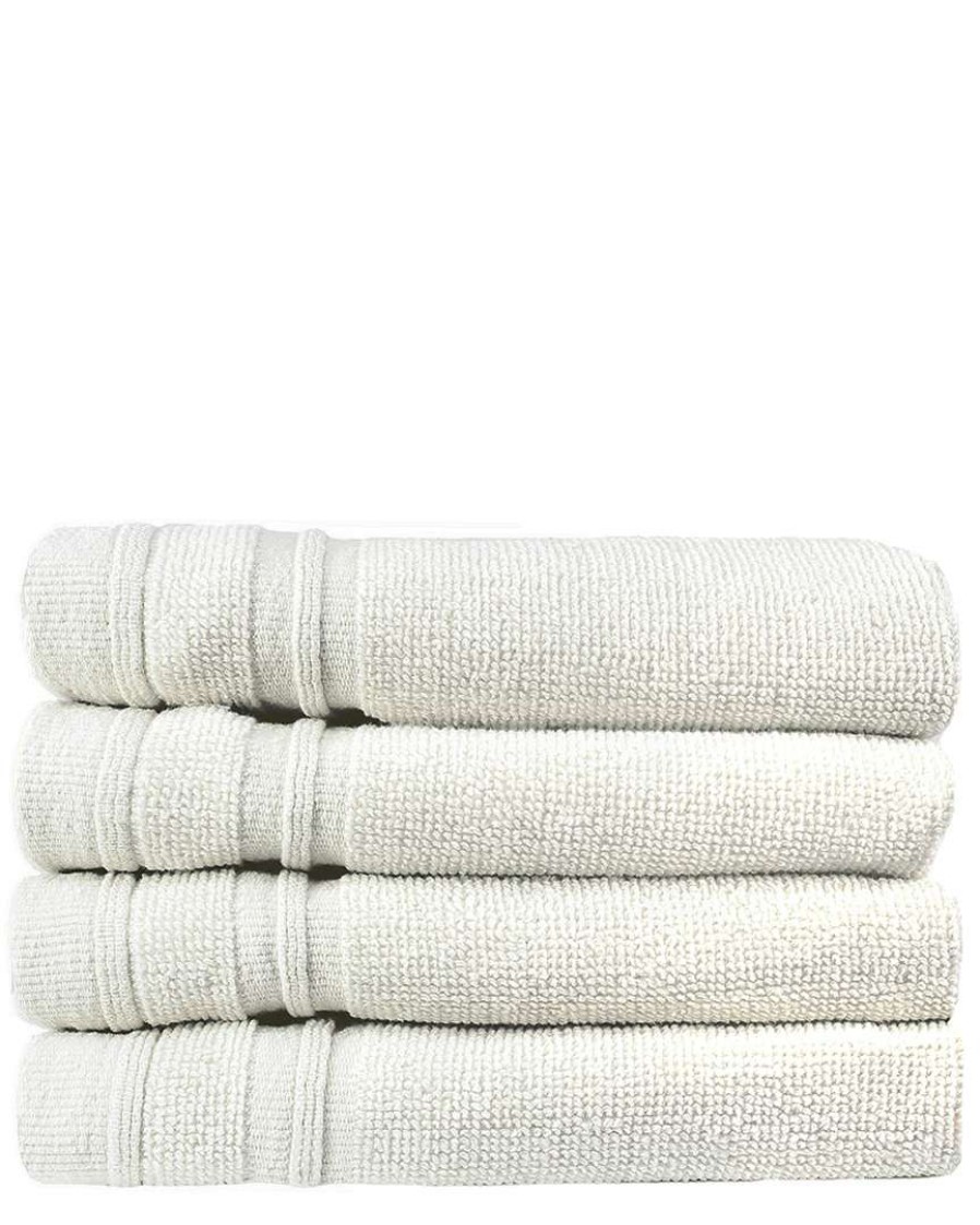 Bath Towels * | Melange 100% Turkish Cotton 4Pc Wash Towel Set Home Bath Towels