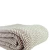 Blankets & Throws * | Melange Herringbone Blanket Home Blankets & Throws