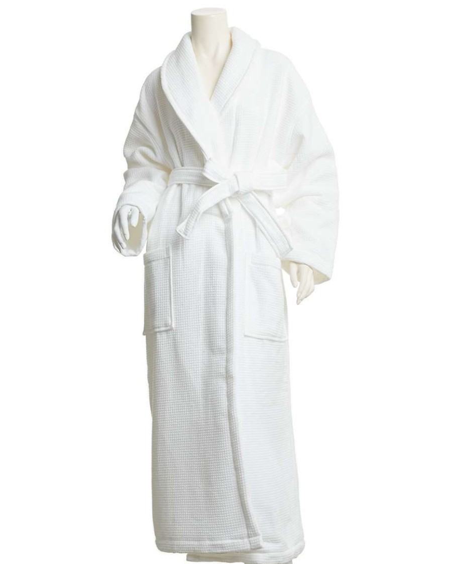 Robes & Slippers * | Melange Waffle Terry Bathrobe Home Robes & Slippers