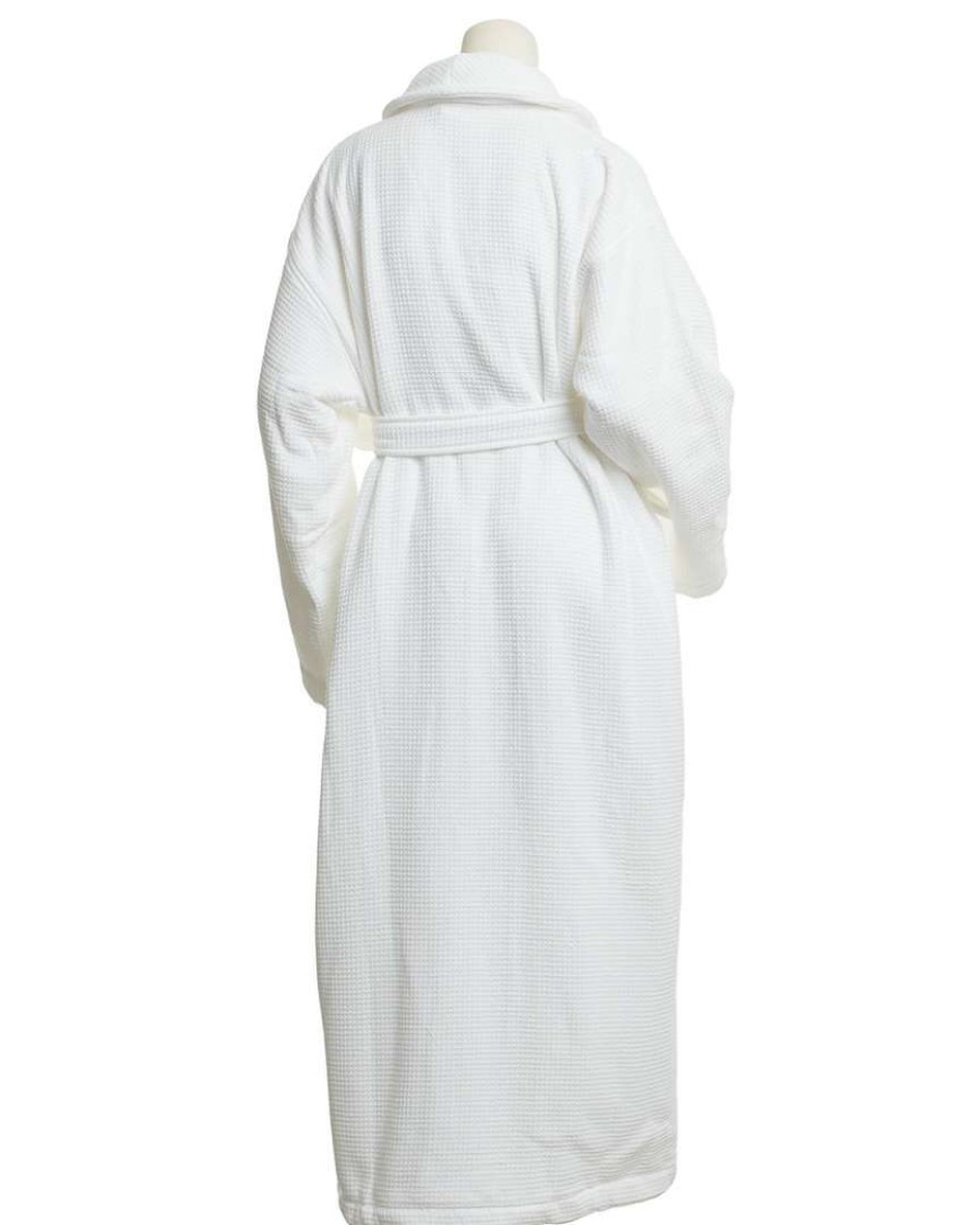 Robes & Slippers * | Melange Waffle Terry Bathrobe Home Robes & Slippers