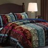 Comforters & Quilts * | Melange Julie Ribbon Velvet Quilt Set Home Comforters & Quilts