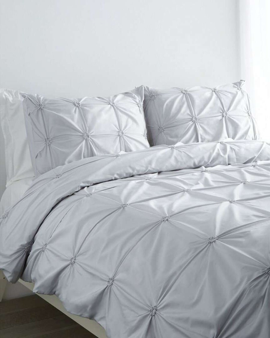 Duvet Inserts & Duvets * | Melange Home Epoque Embroidery Duvet Set Grey Duvet Inserts & Duvets