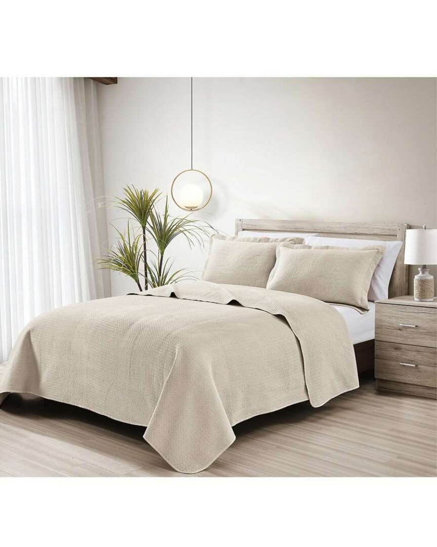 Comforters & Quilts * | Melange Home Stonewash Micro Vermechelli Quilt Set Comforters & Quilts