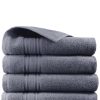 Bath Towels * | Melange 100% Turkish Cotton 4Pc Hand Towel Set Home Bath Towels