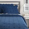 Comforters & Quilts * | Melange Denim Diamond Quilt Set Home Comforters & Quilts