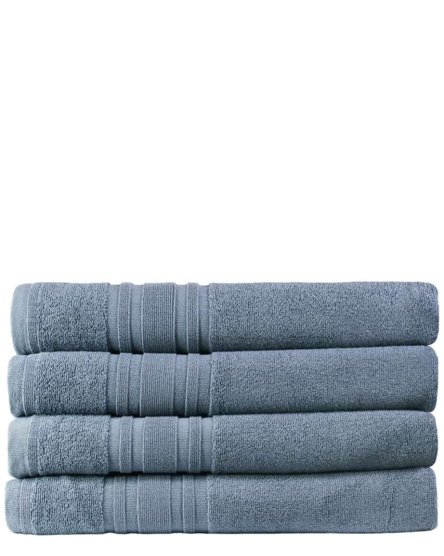 Bath Towels * | Melange 100% Turkish Cotton 4Pc Bath Towel Set Home Bath Towels