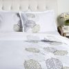 Duvet Inserts & Duvets * | Melange Home Turning Leaf Embrodiery Duvet Set Duvet Inserts & Duvets