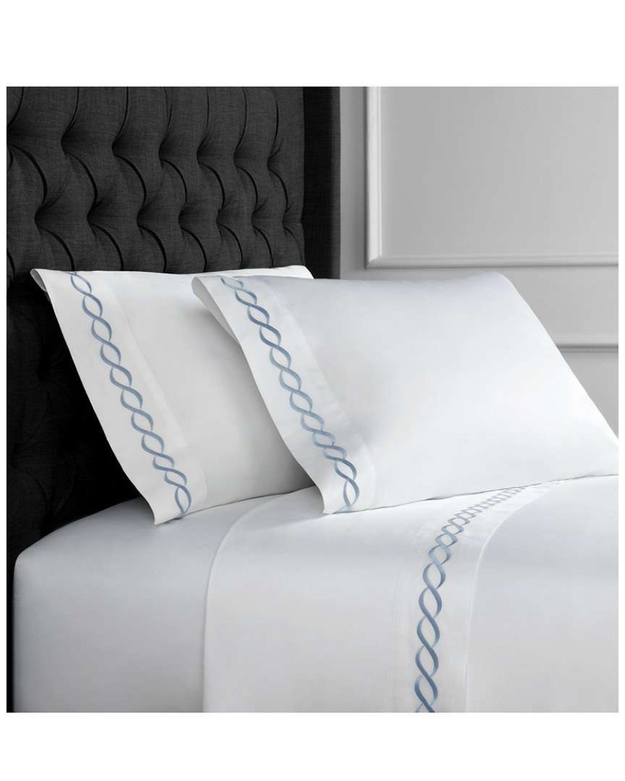 Sheets * | Melange Home 600Tc Rope Embroidered Sheet Set Sheets