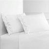 Pillowcases & Shams * | Melange Home 300Tc Percale Cotton Double Ruffle Pillowcase Set Pillowcases & Shams