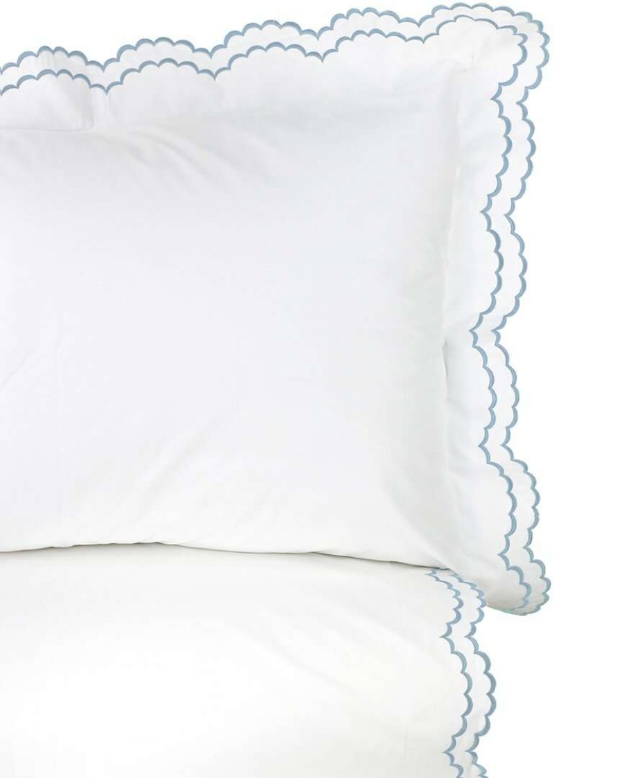 Duvet Inserts & Duvets * | Melange Home Double Scalloped Embrodiery Duvet Set Duvet Inserts & Duvets Multi