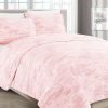 Comforters & Quilts * | Melange Barbarian Sleepy Texture Quilt Set Pink Home Comforters & Quilts