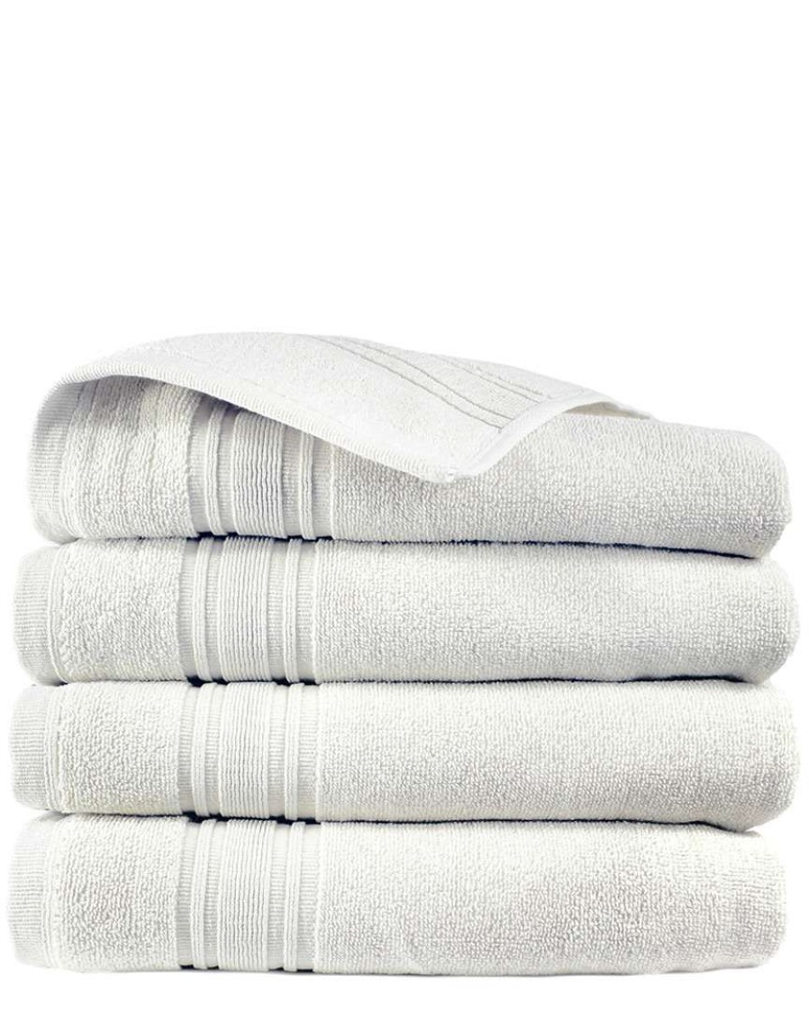 Bath Towels * | Melange 100% Turkish Cotton 4Pc Hand Towel Set Home Bath Towels