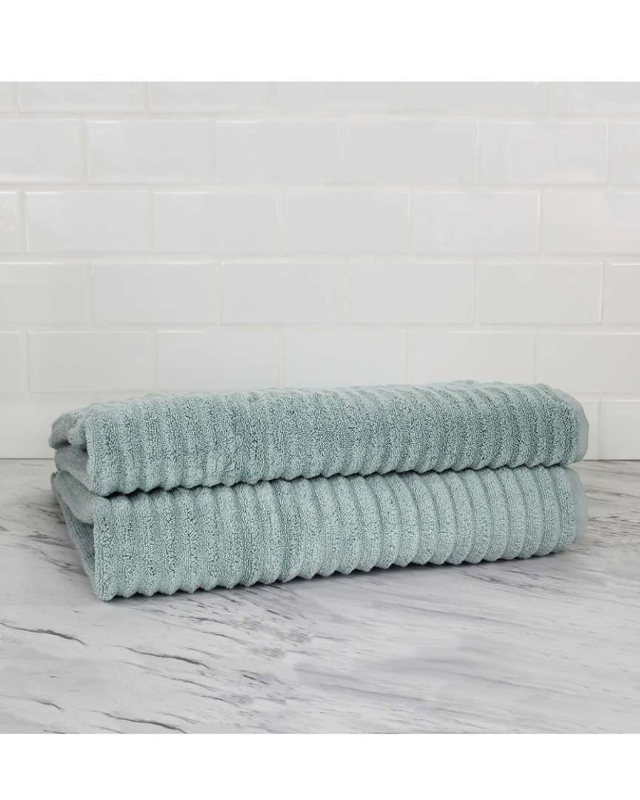 Bath Sheets * | Melange Cotton 2Pc Bath Sheet Set Home Bath Sheets