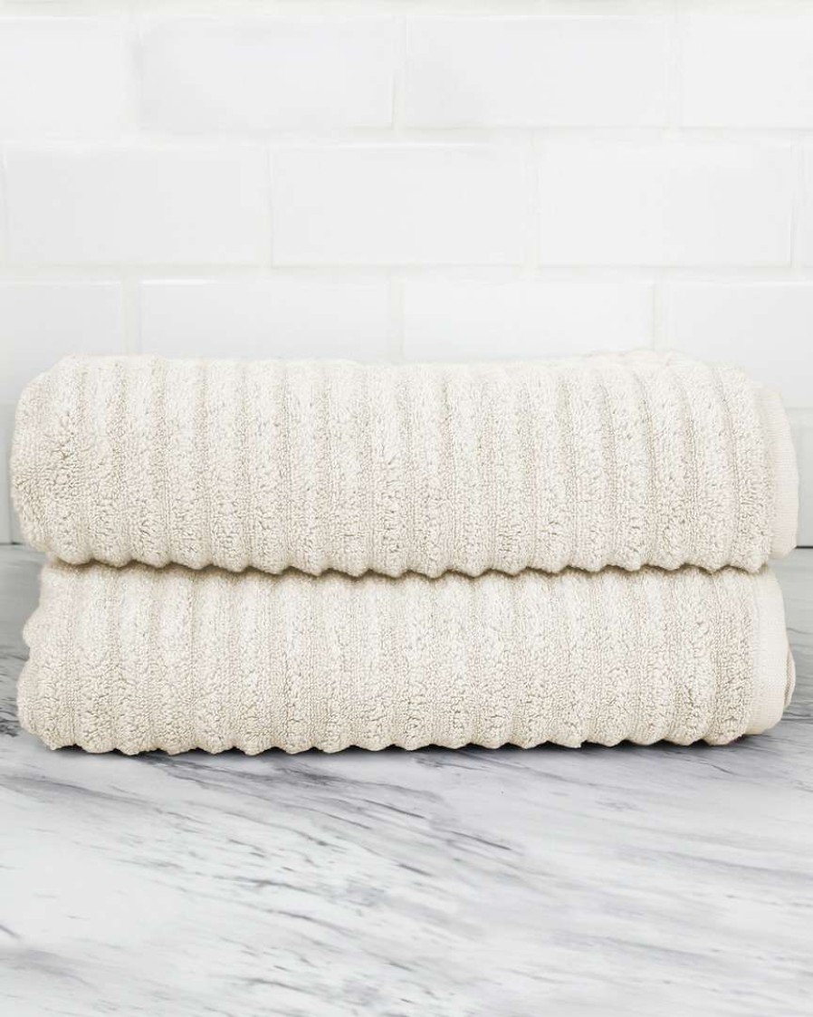 Bath Towels * | Melange Zero Turkish Cotton Twist Bath Towel 2Pc Set Home Bath Towels