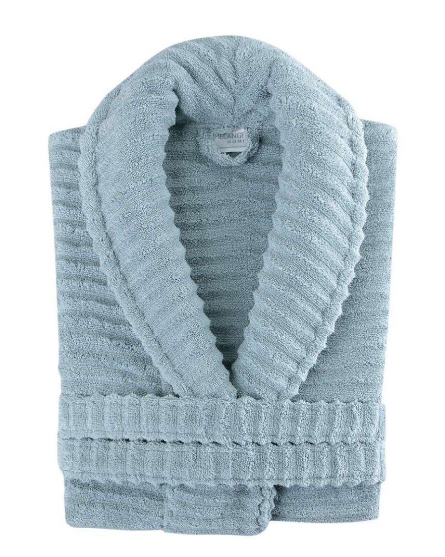 Robes & Slippers * | Melange Zero Twist Ruffle Bath Robe Home Robes & Slippers