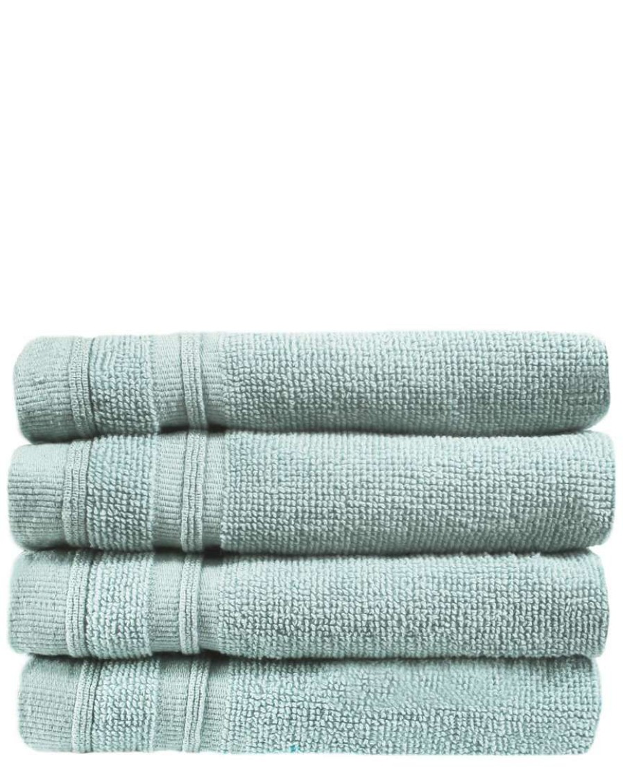 Bath Towels * | Melange 100% Turkish Cotton 4Pc Wash Towel Set Home Bath Towels