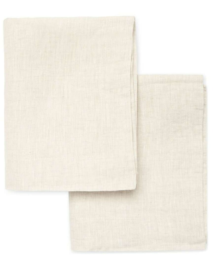 Pillowcases & Shams * | Melange Home Linen Self Hemstitch Set Of 2 Shams Pillowcases & Shams