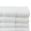 Bath Towels * | Melange Waffle Turkish Cotton Terry Hand Towel 4Pc Set Home Bath Towels