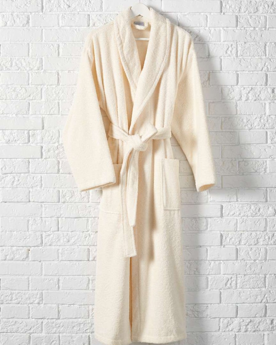 Robes & Slippers * | Melange Home Turkish Cotton Bathrobe Robes & Slippers