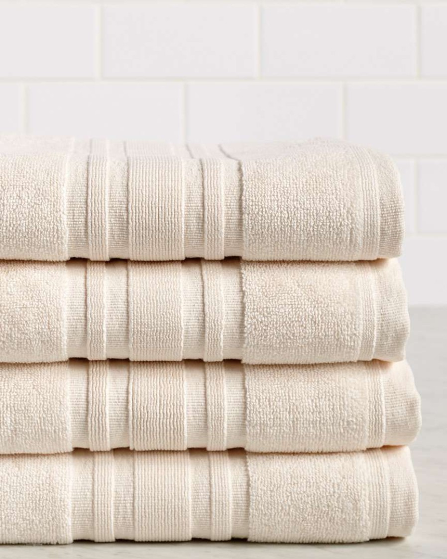 Bath Towels * | Melange Home 4Pc Turkish Cotton Towel Set Bath Towels