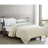 Blankets & Throws * | Melange Home 100% Merino Wool Blanket With Satin Border Blankets & Throws Ivory