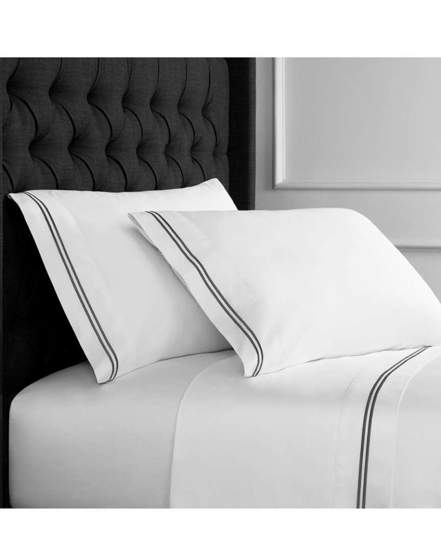 Sheets * | Melange 600Tc Embroidered Sheet Set Home Sheets