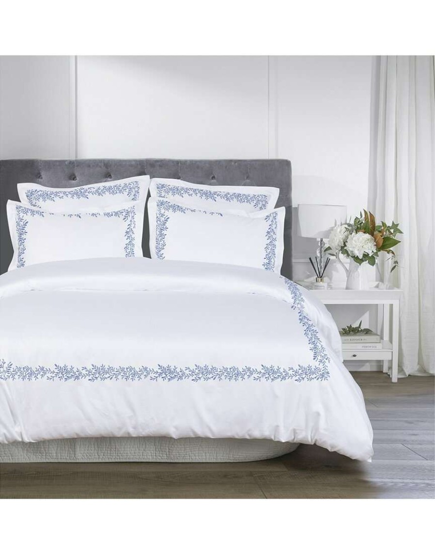 Duvet Inserts & Duvets * | Melange Home Floral Vine Embroidery 3Pc Duvet Set Duvet Inserts & Duvets