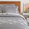 Duvet Inserts & Duvets * | Melange Home Lattice Embroidered Duvet Set Duvet Inserts & Duvets